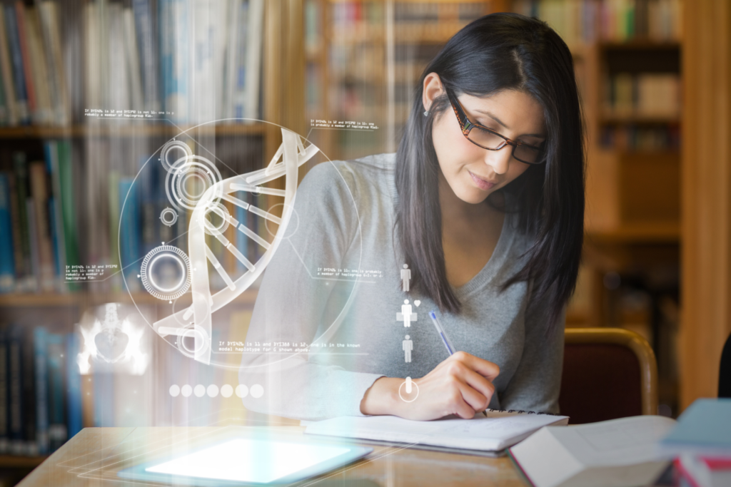 Opositor concentrado estudiando con técnicas de autohipnosis para aprobar